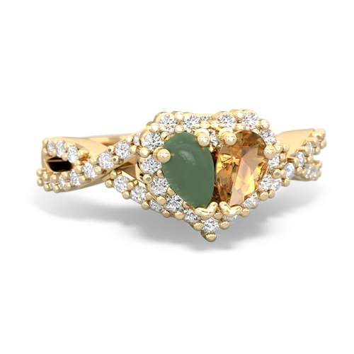 jade-citrine engagement ring
