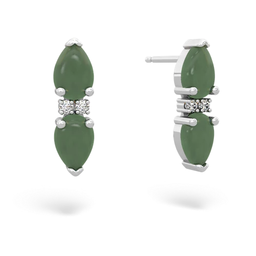 jade bowtie earrings