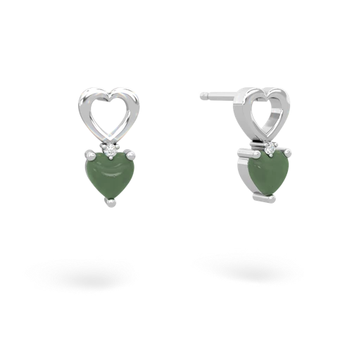 jade filligree earrings