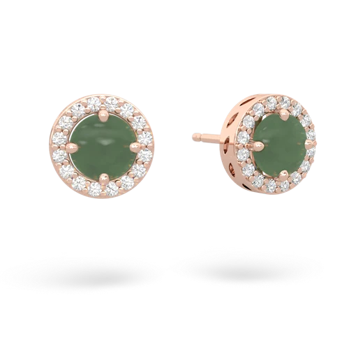 jade halo earrings