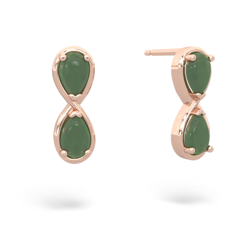 jade infinity earrings