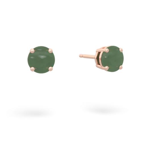 jade stud earrings