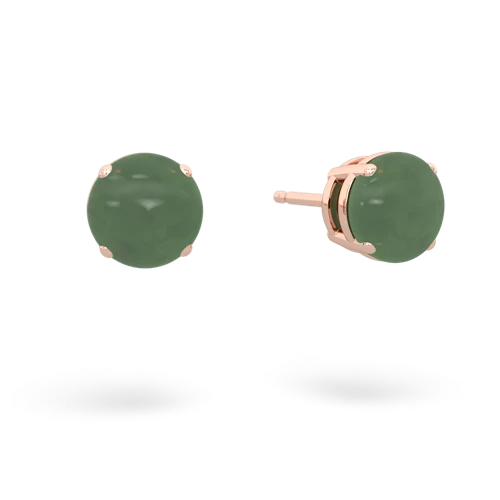 jade stud earrings