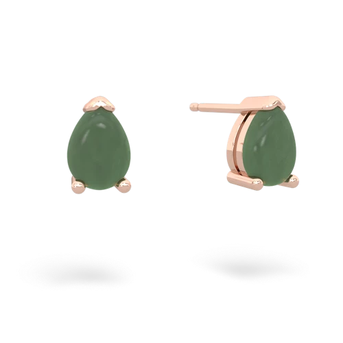 jade stud earrings