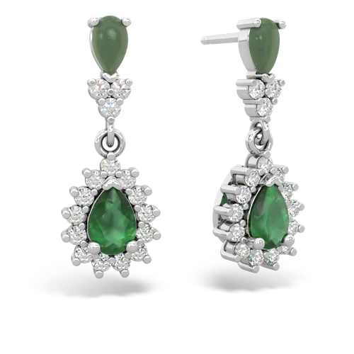 jade-emerald dangle earrings