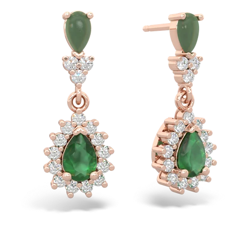 jade-emerald dangle earrings