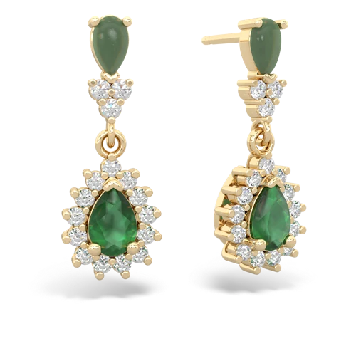 jade-emerald dangle earrings