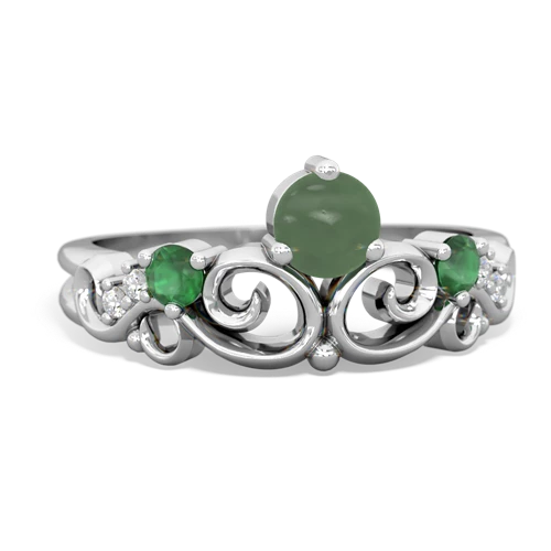 jade-emerald crown keepsake ring