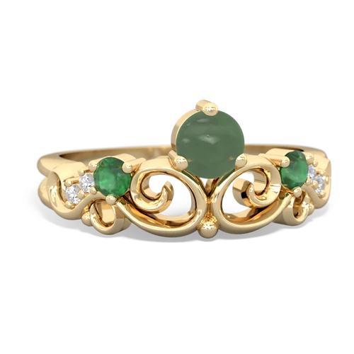 jade-emerald crown keepsake ring