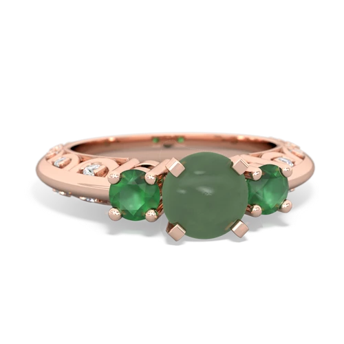 jade-emerald engagement ring