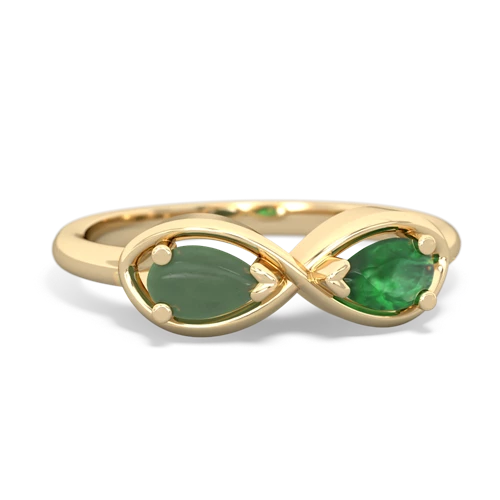jade-emerald infinity ring