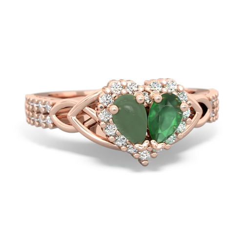 jade-emerald keepsake engagement ring