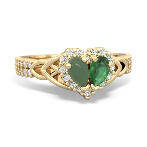 jade-emerald keepsake engagement ring