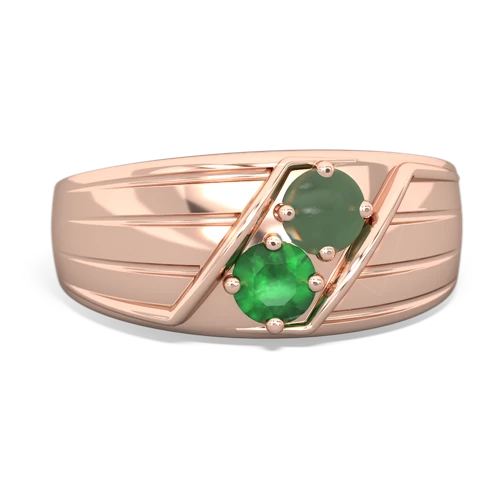 jade-emerald mens ring