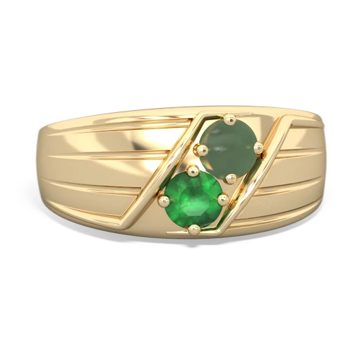 jade-emerald mens ring