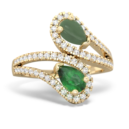 jade-emerald pave swirls ring