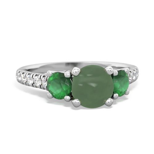 jade-emerald trellis pave ring