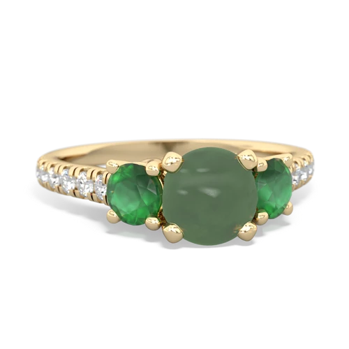 jade-emerald trellis pave ring