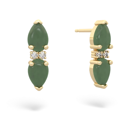 jade-jade bowtie earrings
