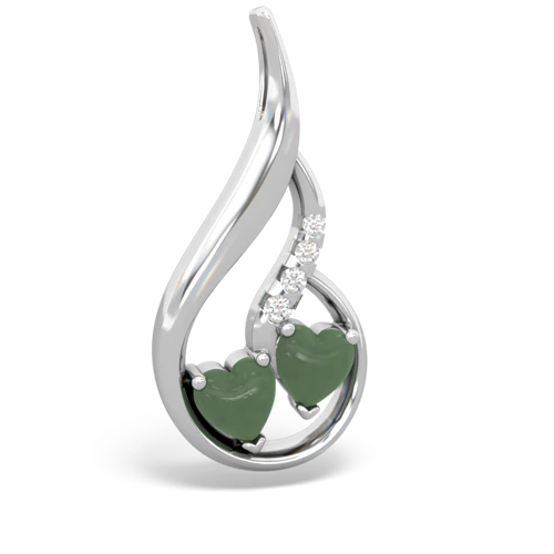 jade-jade keepsake swirl pendant