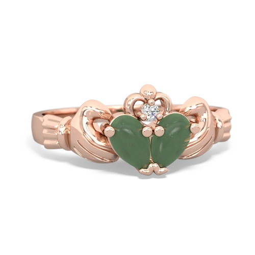 jade-jade claddagh ring