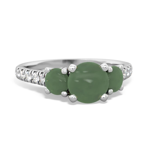lab emerald-lab sapphire trellis pave ring