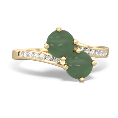 jade-jade two stone channel ring