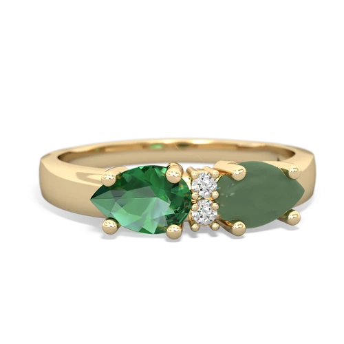 jade-lab emerald timeless ring