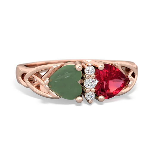 jade-lab ruby celtic ring