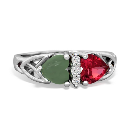 jade-lab ruby celtic ring
