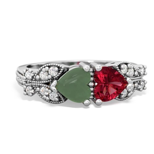 jade-lab ruby keepsake butterfly ring