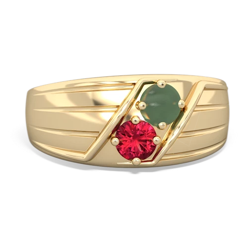 jade-lab ruby mens ring