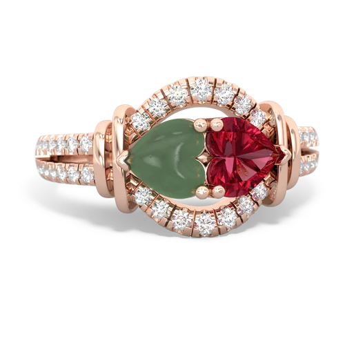 jade-lab ruby pave keepsake ring