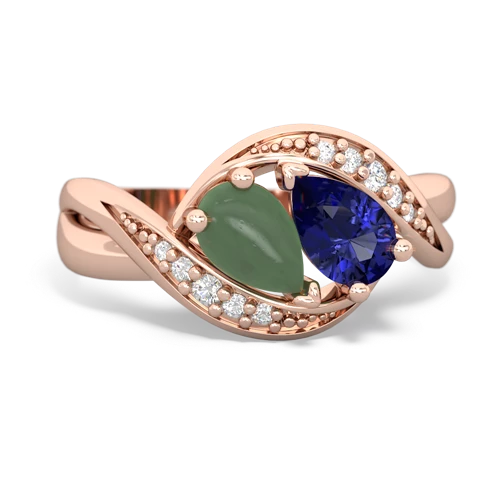 jade-lab sapphire keepsake curls ring