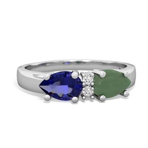 jade-lab sapphire timeless ring