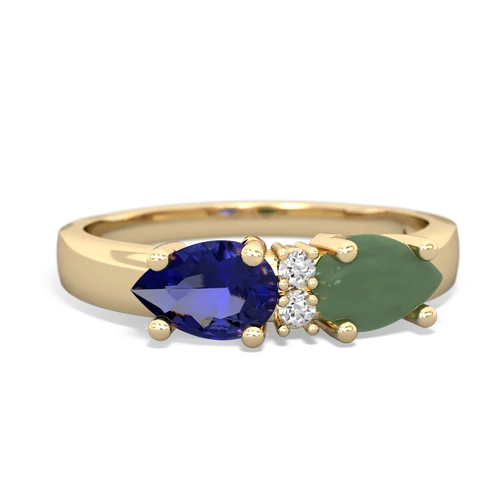 jade-lab sapphire timeless ring