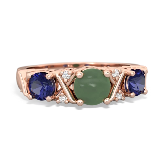 jade-lab sapphire timeless ring