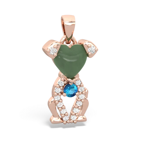 jade-london topaz birthstone puppy pendant