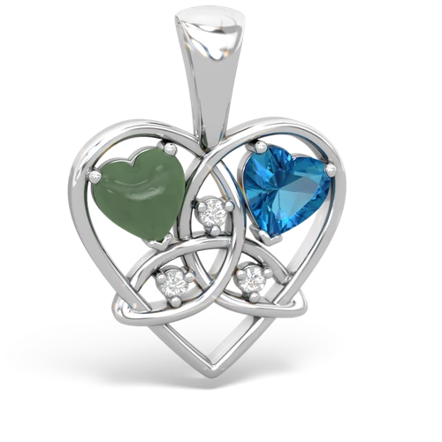 jade-london topaz celtic heart pendant