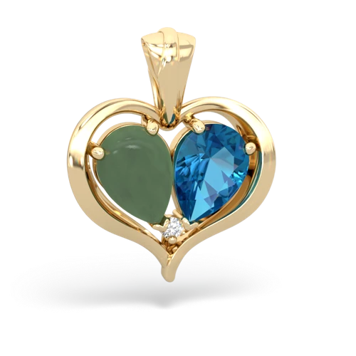 jade-london topaz half heart whole pendant