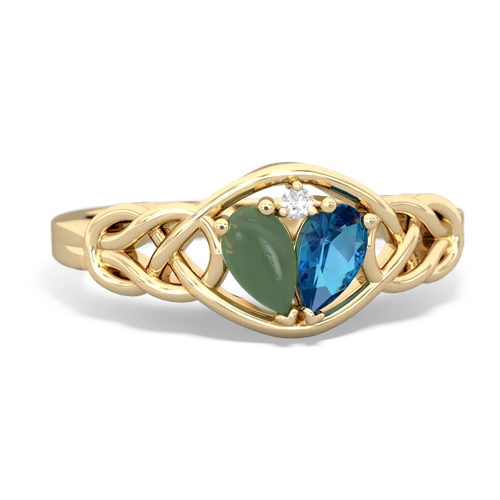 jade-london topaz celtic knot ring
