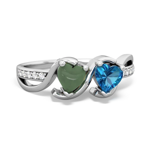 jade-london topaz double heart ring