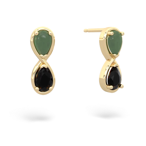 jade-onyx infinity earrings