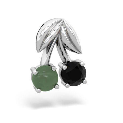 jade-onyx cherries pendant