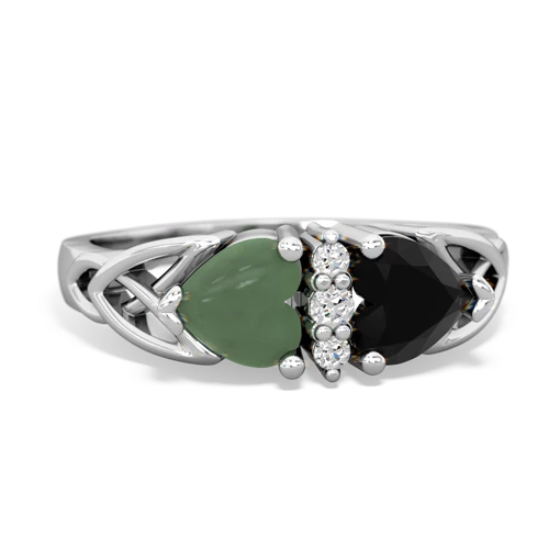 jade-onyx celtic ring