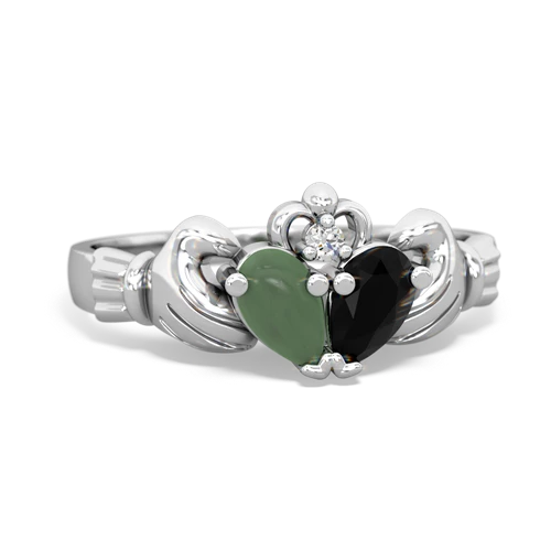 jade-onyx claddagh ring