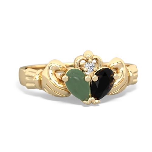 jade-onyx claddagh ring