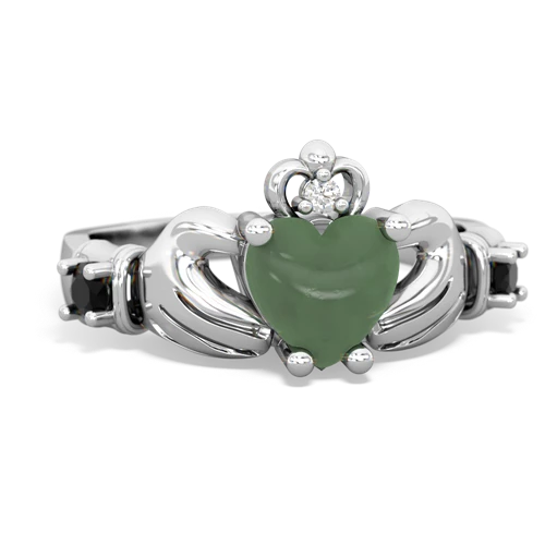 jade-onyx claddagh ring