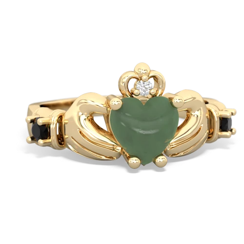 jade-onyx claddagh ring