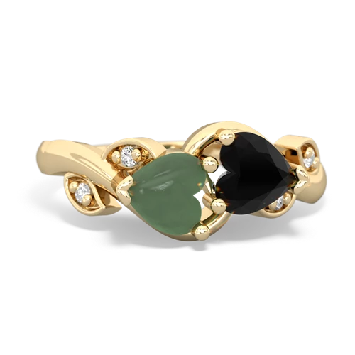 jade-onyx floral keepsake ring